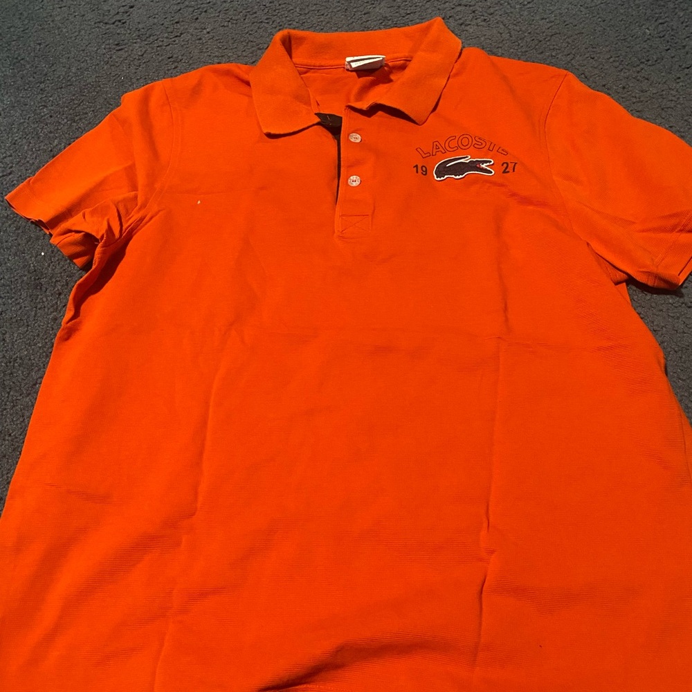 Lacoste Orange Polo Shirt